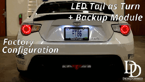15-18 Scion FRS & Subaru  BRZ LED Tail as Turn w/ Backup Light Signal Module Kit
