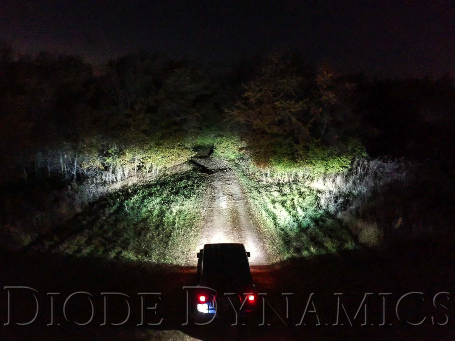 aerial off road led fog light view